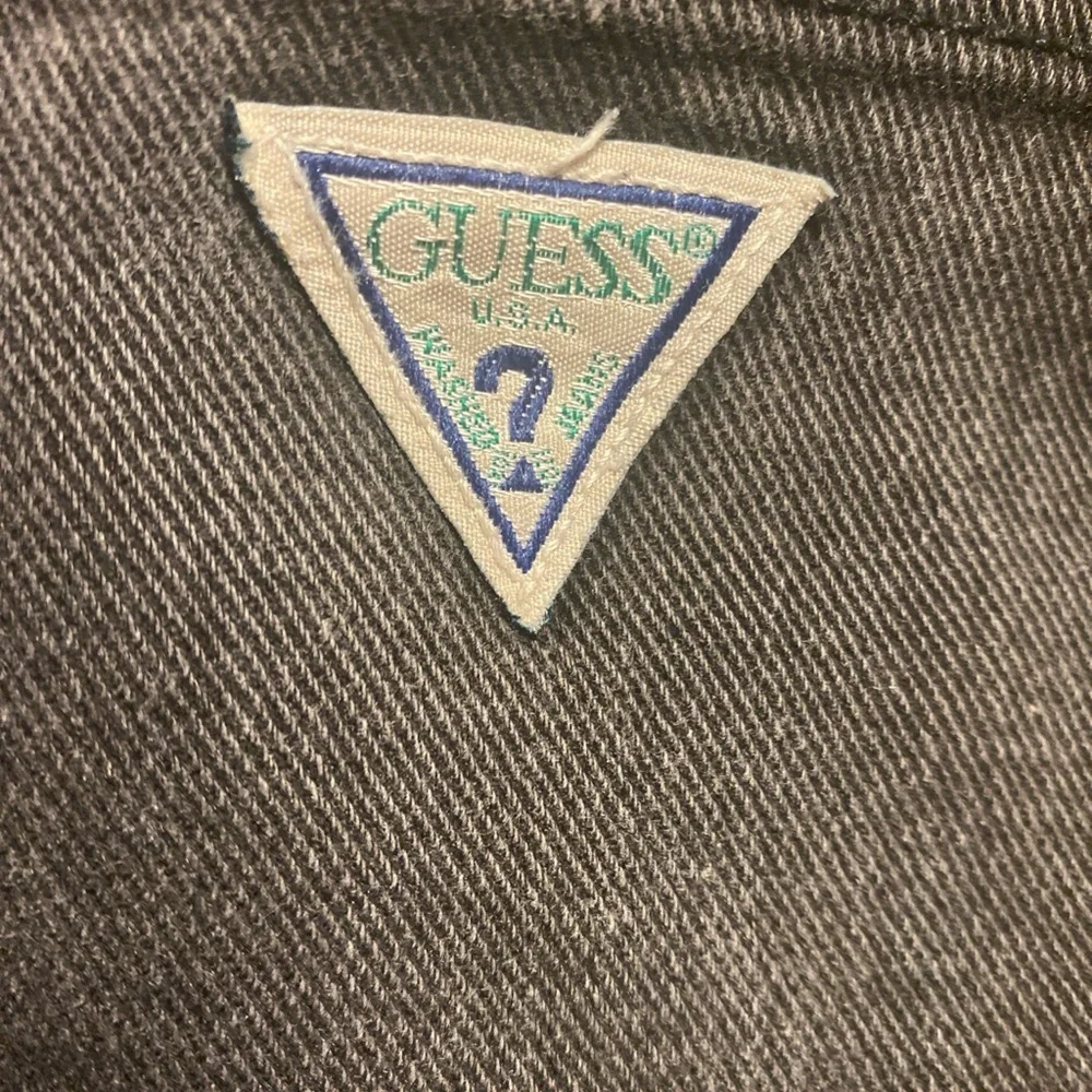 Vintage Guess Jeans Made in Canada Black Denim Men’s 90s Straight Leg 36x29 - Picture 13 of 13